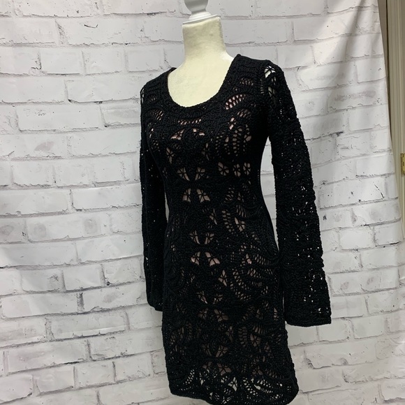 Inc International Concepts Black Crochet Dress - Picture 7 of 8
